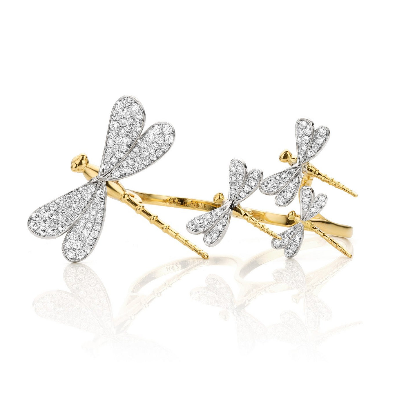 Bague Mère & Fille Libellules