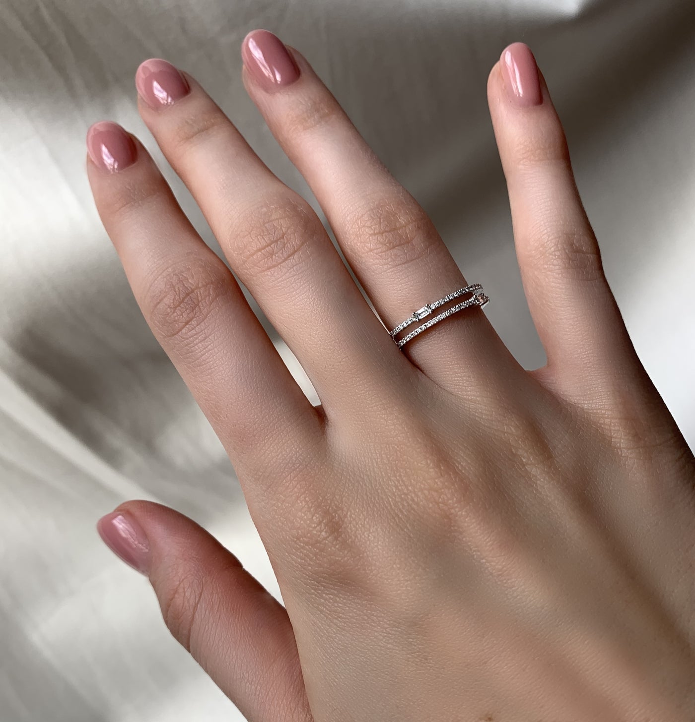 Bague Martine + baguettes