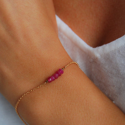Bracelet "Gourmandise" Rubis