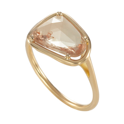 Bague "Pétales de saphirs Maxi" - Saphir rose-orange