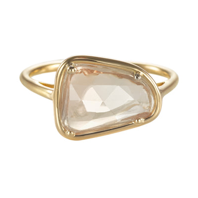 Bague "Pétales de saphirs Maxi" - Saphir rose-orange