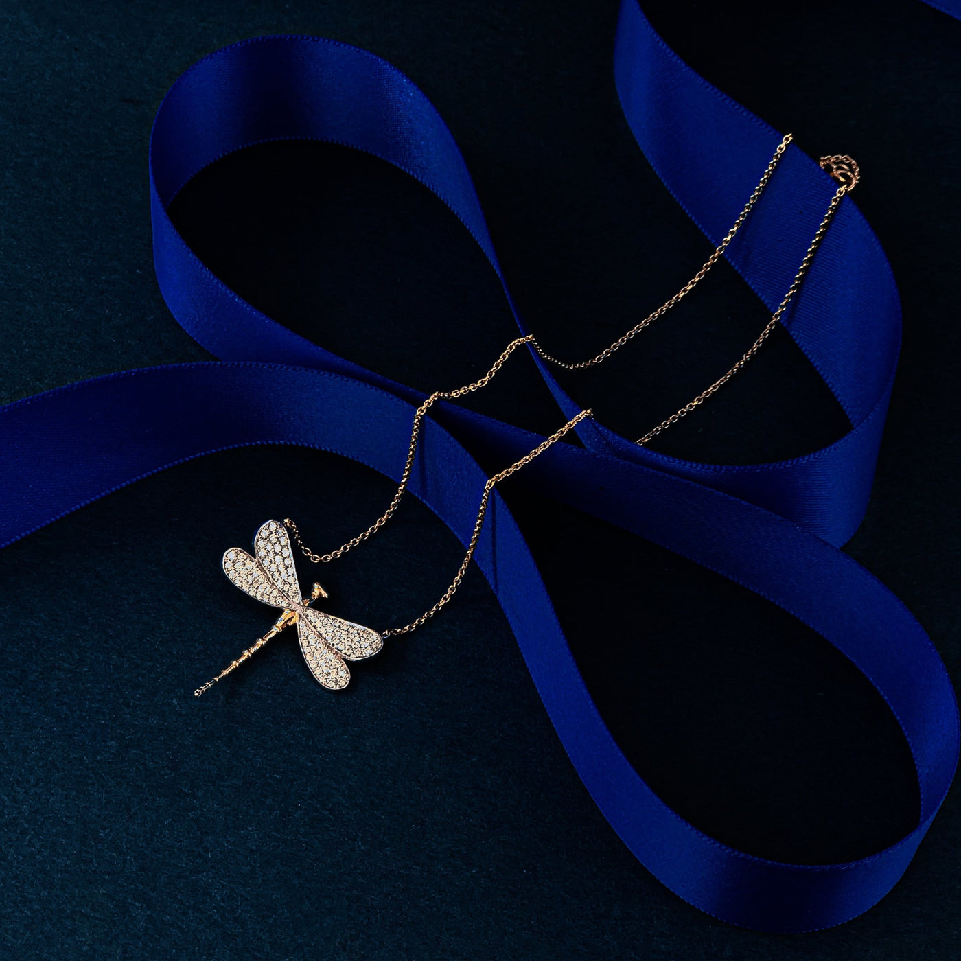 Collier grande libellule