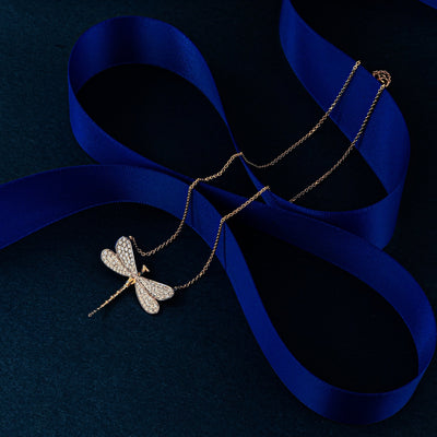 Collier grande libellule