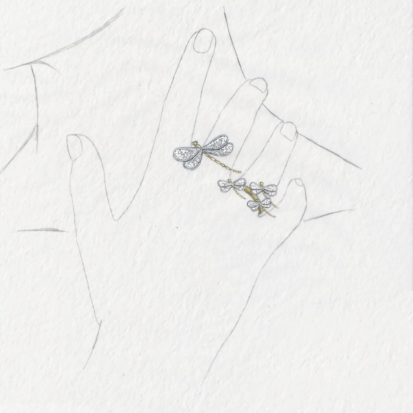 Bague Mère & Fille Libellules