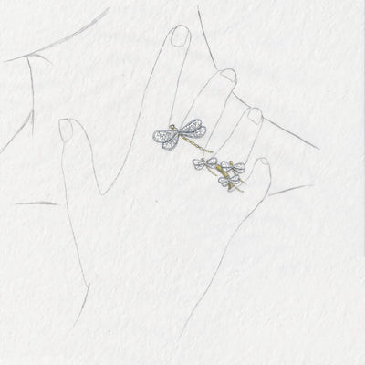 Bague Mère & Fille Libellules